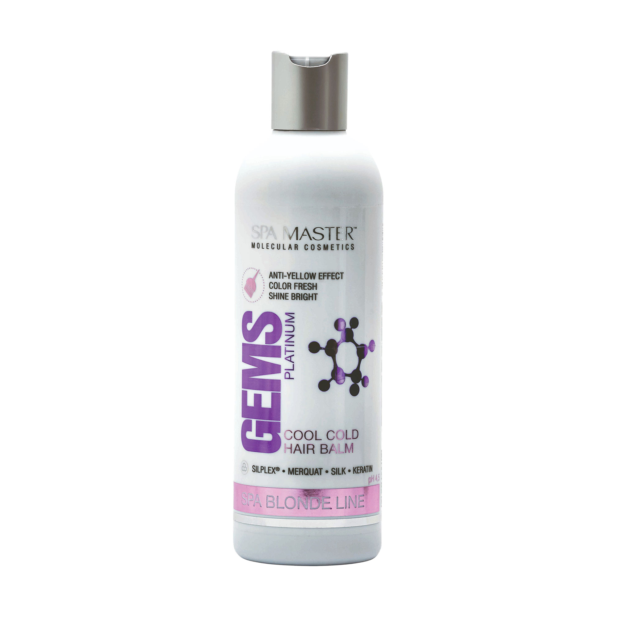 Тонувальний бальзам для волосся Spa Master Spa Blonde Line Cool Cold Hair Balm pH 4.5 Платинова перлина, з антижовтим ефектом, 330 мл